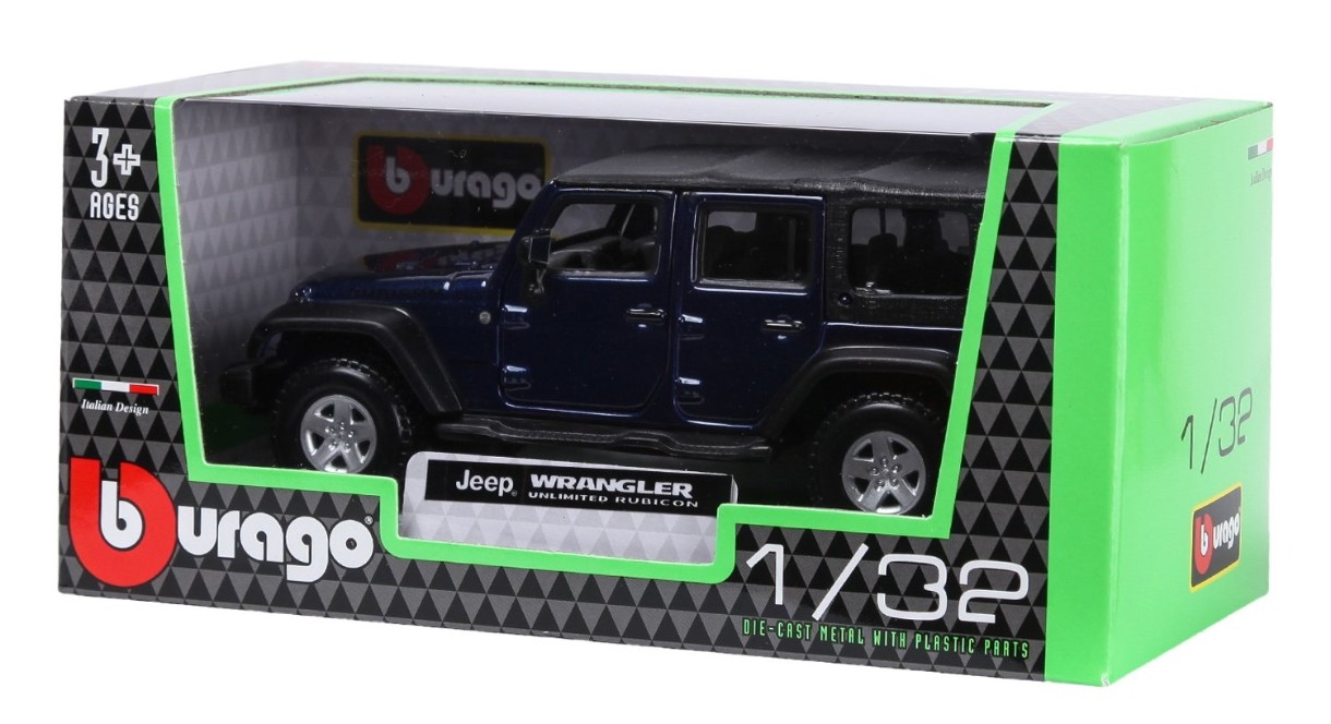 Mașină Bburago 1:32 Jeep Wrangler Unlimited Rubicon (18-43012) 