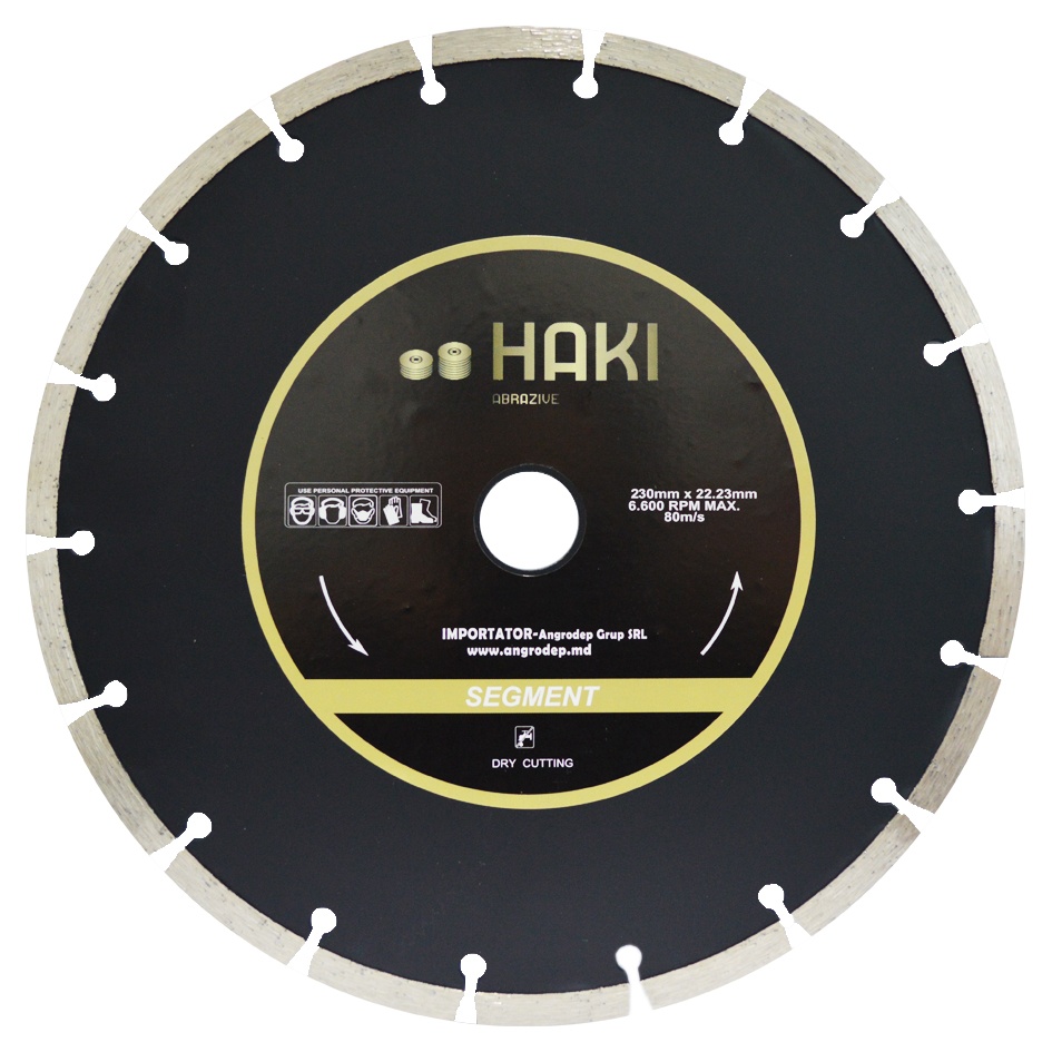 Disc de tăiere Haki 230x22.2 Segment