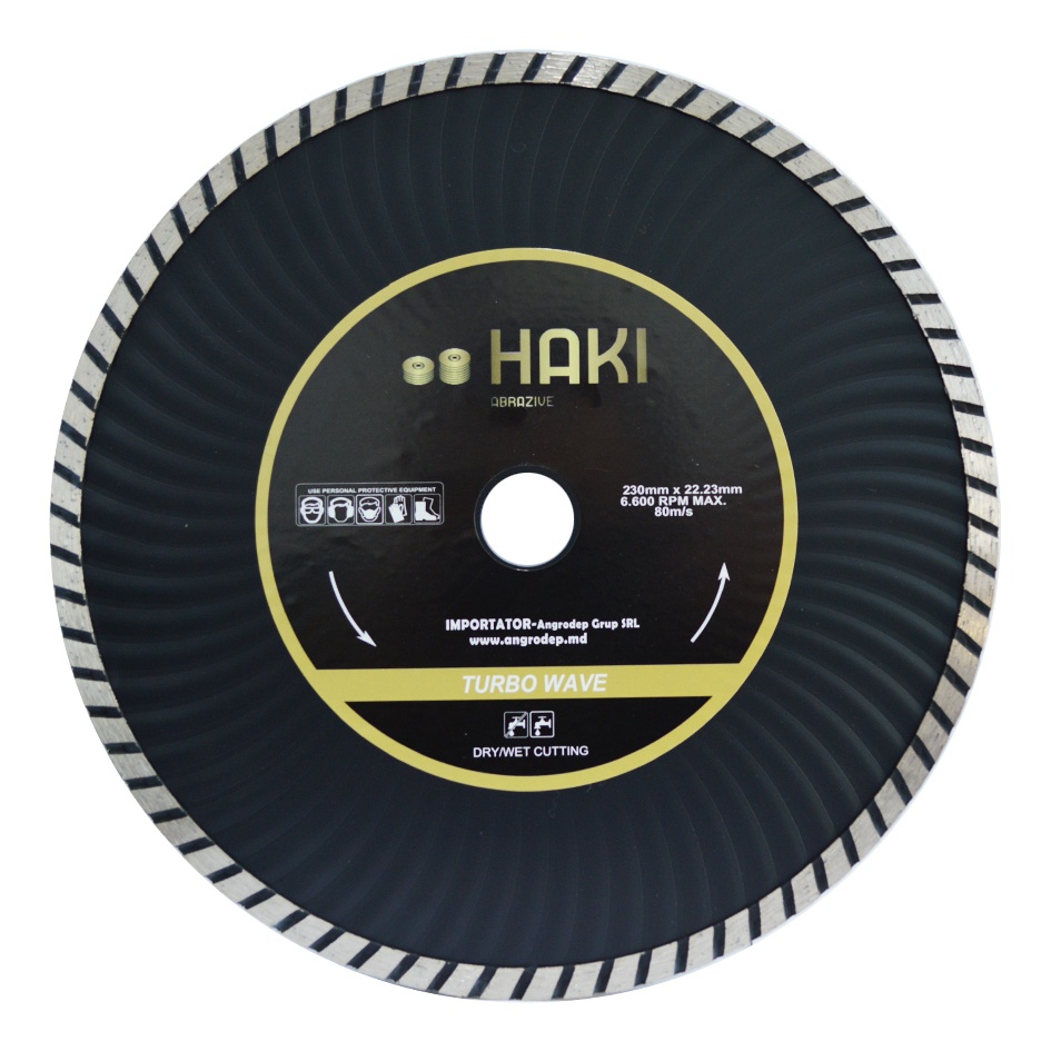 Disc de tăiere Haki 230x22.2 Turbo wawe