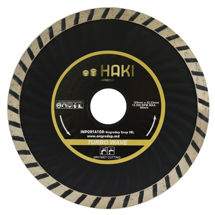 Диск для резки Haki 125x22.2 Turbo wawe