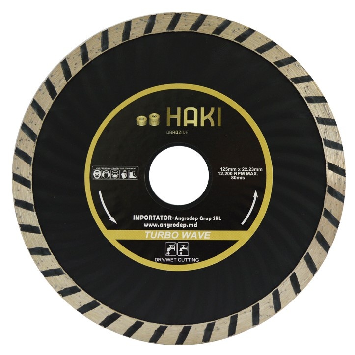 Disc de tăiere Haki 125x22.2 Turbo wawe