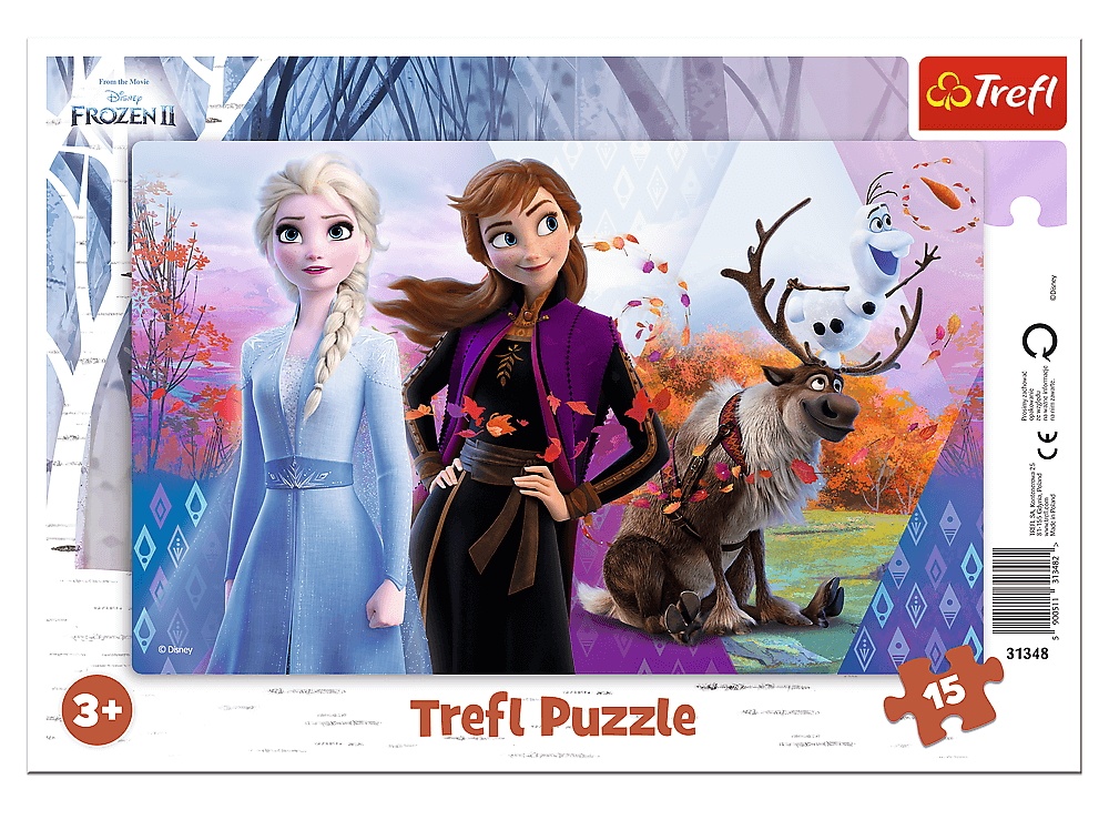 Пазл Trefl 15 Frame Anna and Elsa's Magical World (31348)