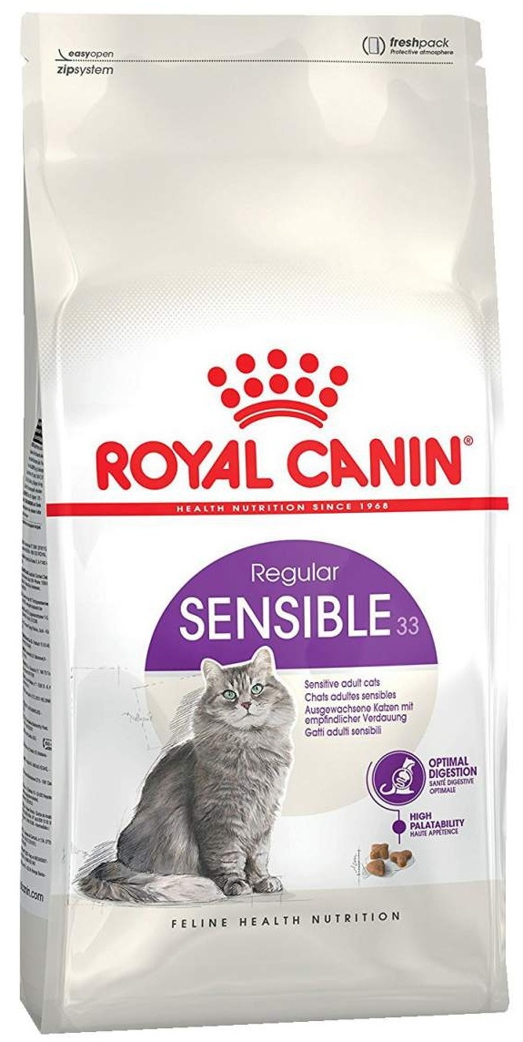 Hrană uscată pentru pisici Royal Canin Sensible 33 400g