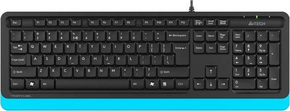 Tastatură A4Tech FK10 Black/Blue 