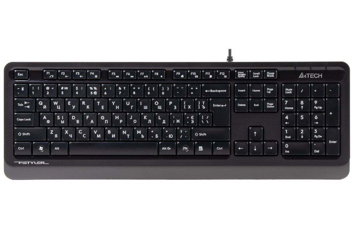Tastatură A4Tech FK10 Black/Grey