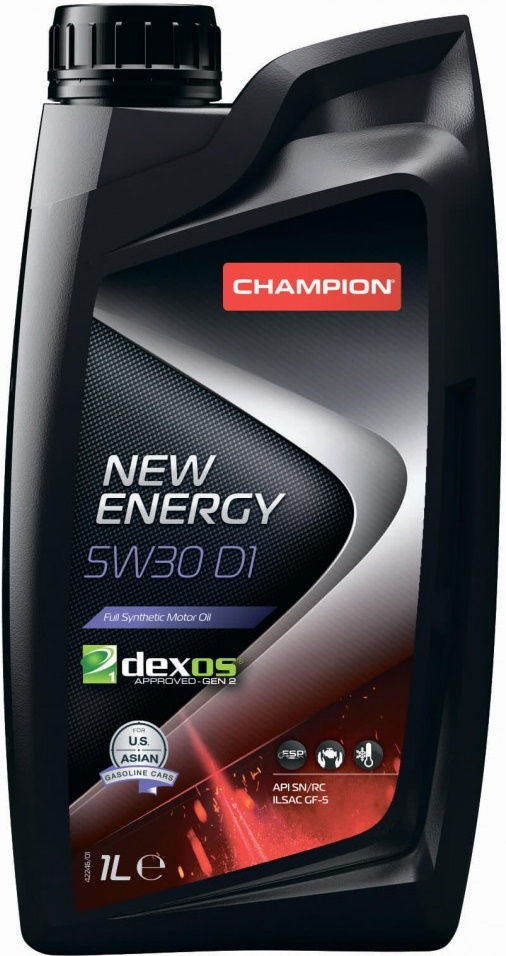 Моторное масло Champion New Energy 5W30 ASIA/US 1L