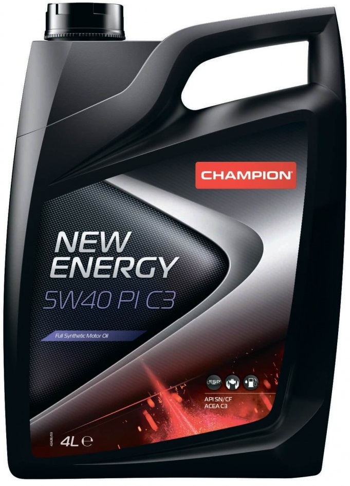 Моторное масло Champion New Energy 5W40 PI C3 4L