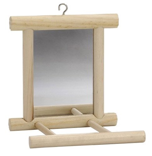 Jucărie pentru păsări Beeztees Wooden Pole with Mirror (5080)