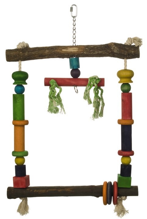 Jucărie pentru păsări Beeztees Wooden Swing (5522)
