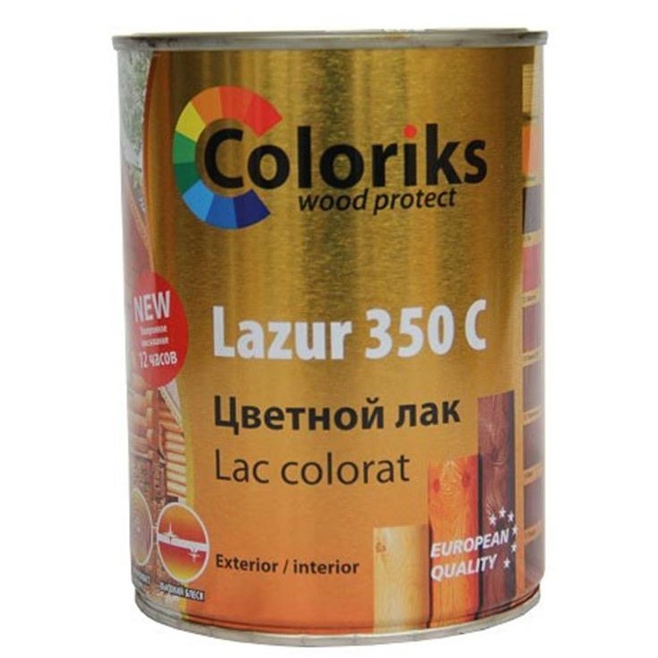 Лак Coloriks Lazur 350C 114 Oak 0.75L