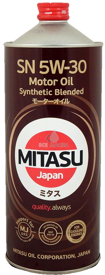 Моторное масло Mitasu Synthetic Blended SN GF-5 5W30 1L