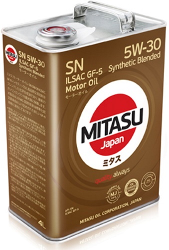 Моторное масло Mitasu Synthetic Blended SN GF-5 5W30 4L