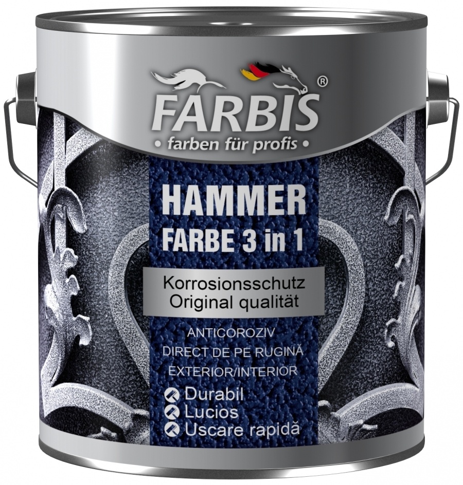Vopsea Farbis Hammer 3 in 1 F 1318 Green 2.5L