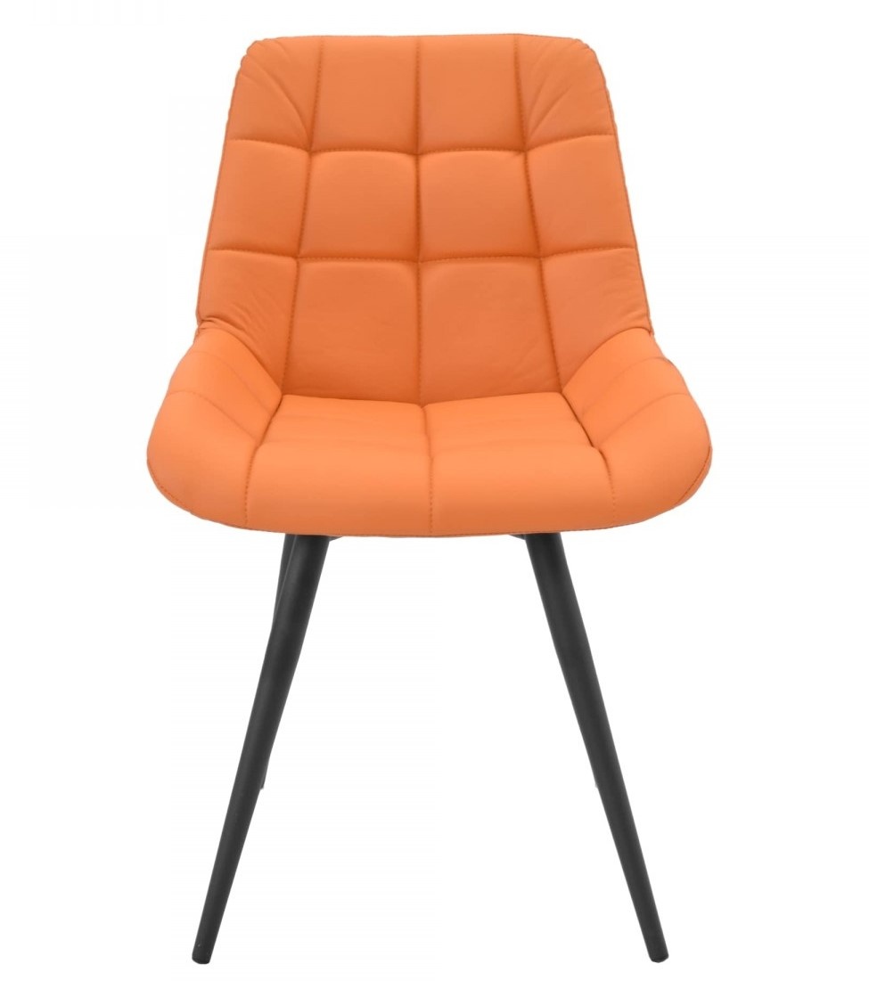 Scaun Deco Nicole Eco-72 Orange/Black Legs