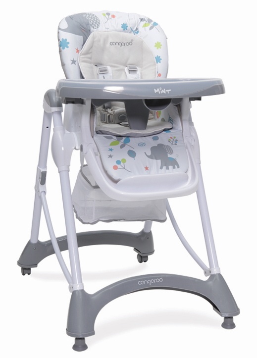Стульчик для кормления Cangaroo Mint Grey