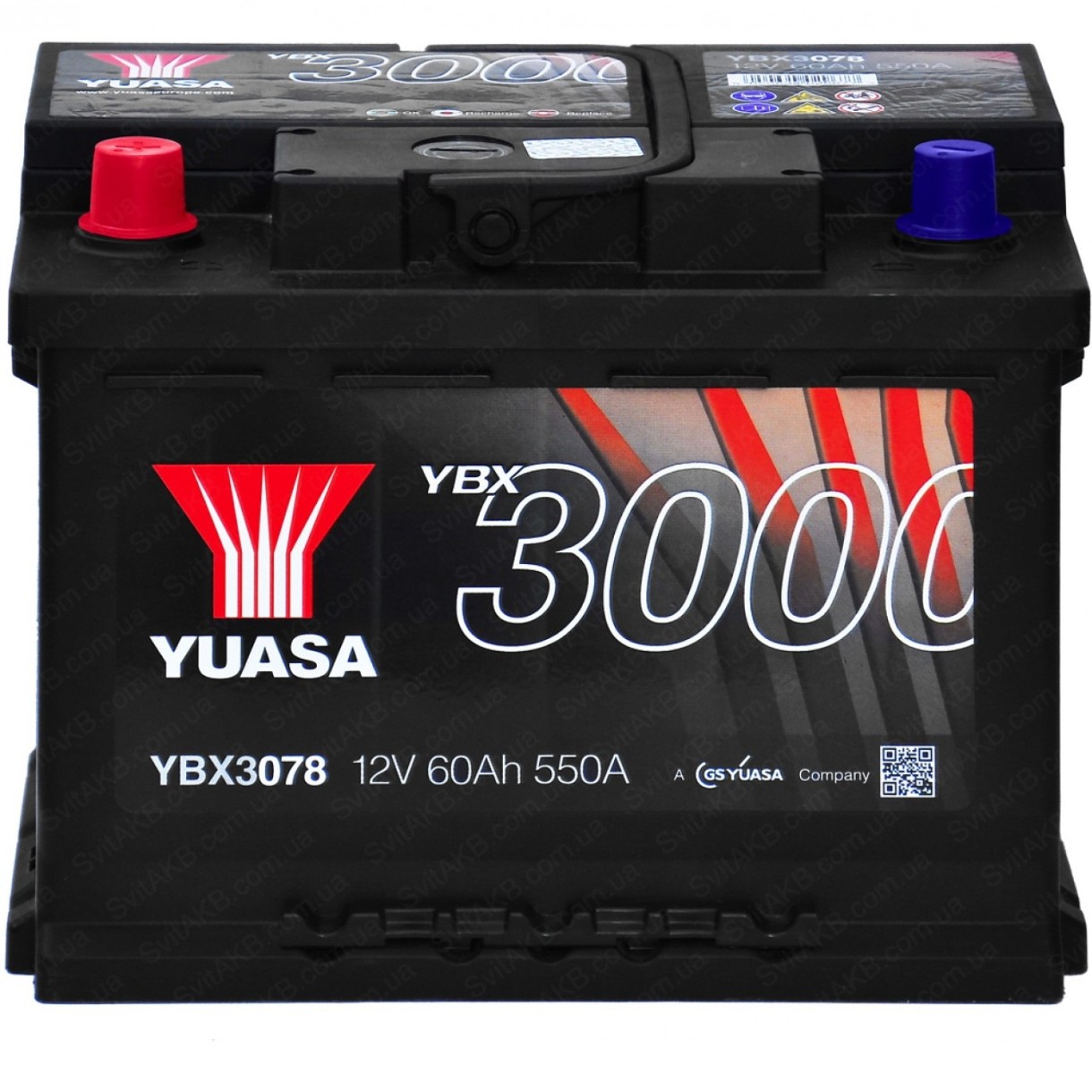 Автомобильный аккумулятор Yuasa YBX3078