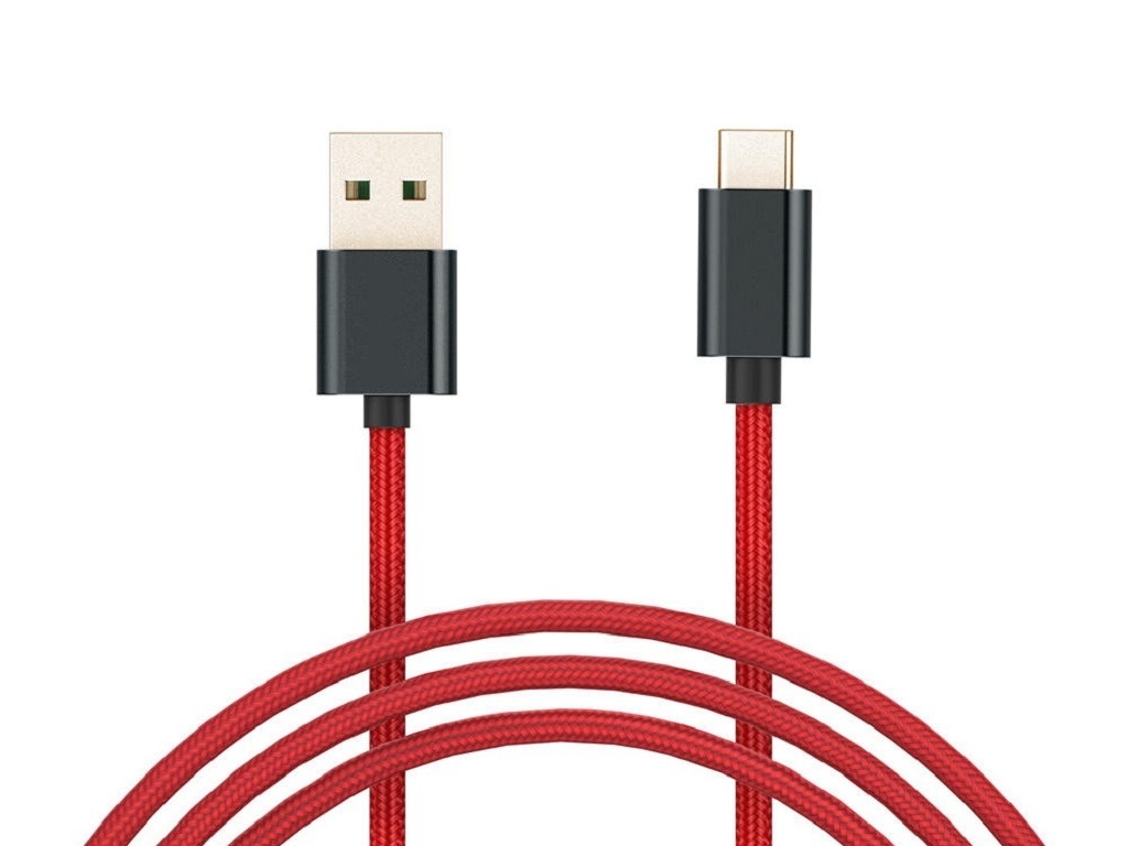USB Кабель Xiaomi Mi Braided USB Type-C Cable 100cm (Red) 