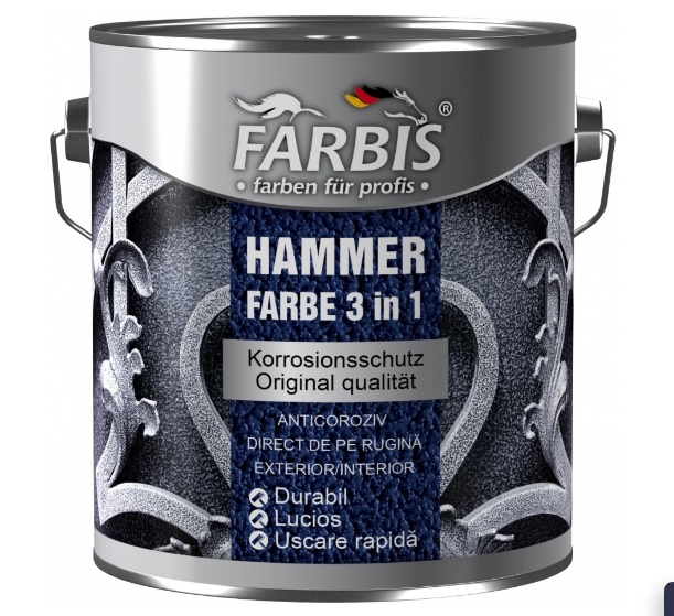 Краска Farbis Hammer 3 in B 1 F 1321 Antique-Gold 2.5L