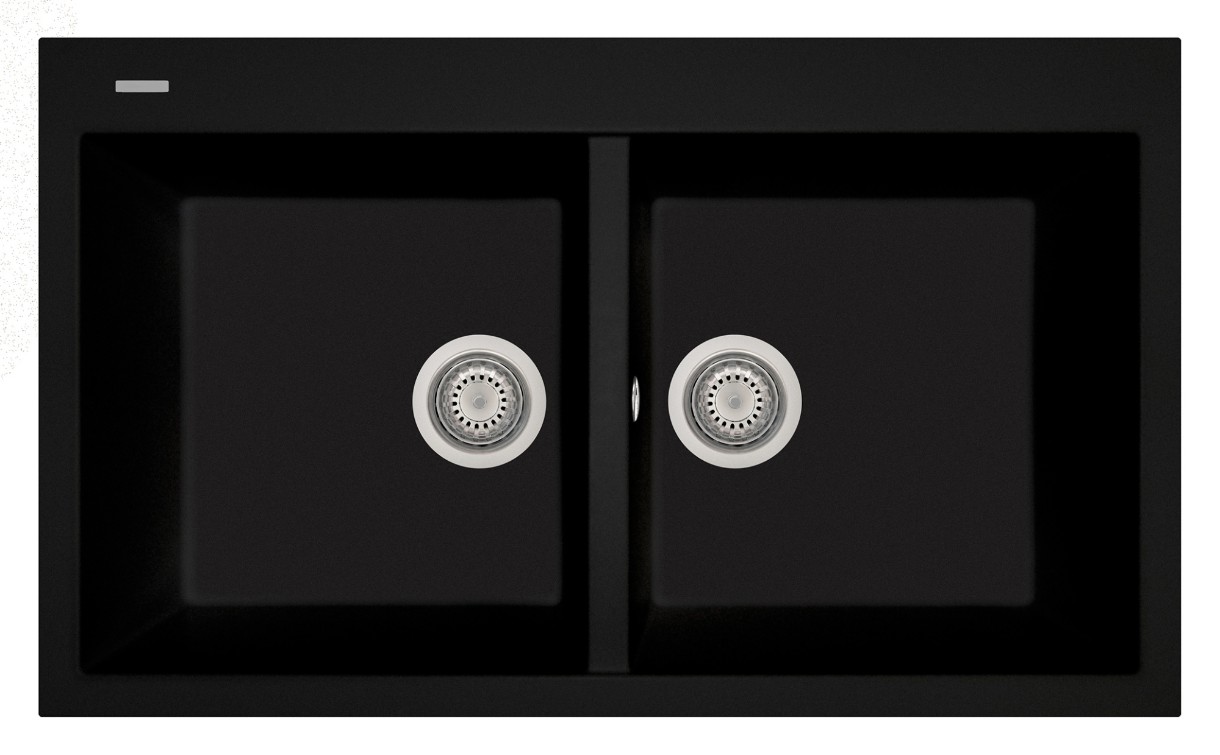 Chiuvetă de bucătărie Plados Elegance AM8620 NS N6 Deep Black