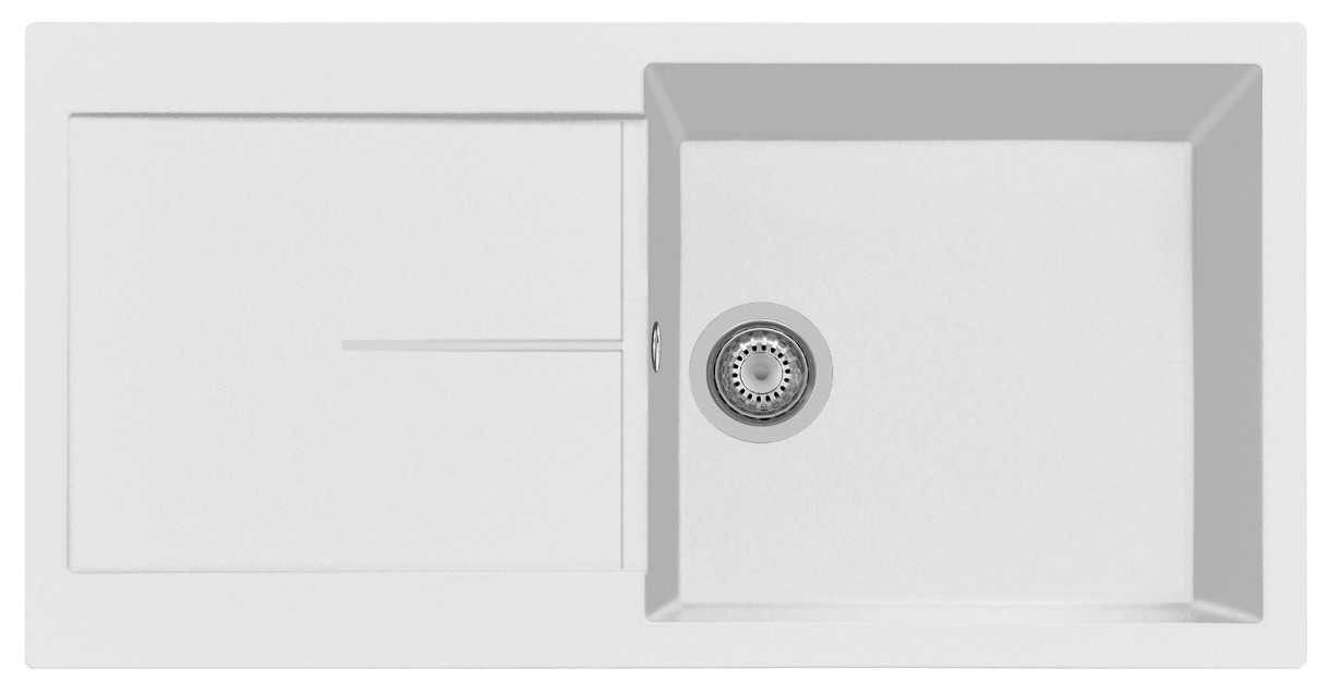 Chiuvetă de bucătărie Plados Infinity NF9910 NS N1 Pure White