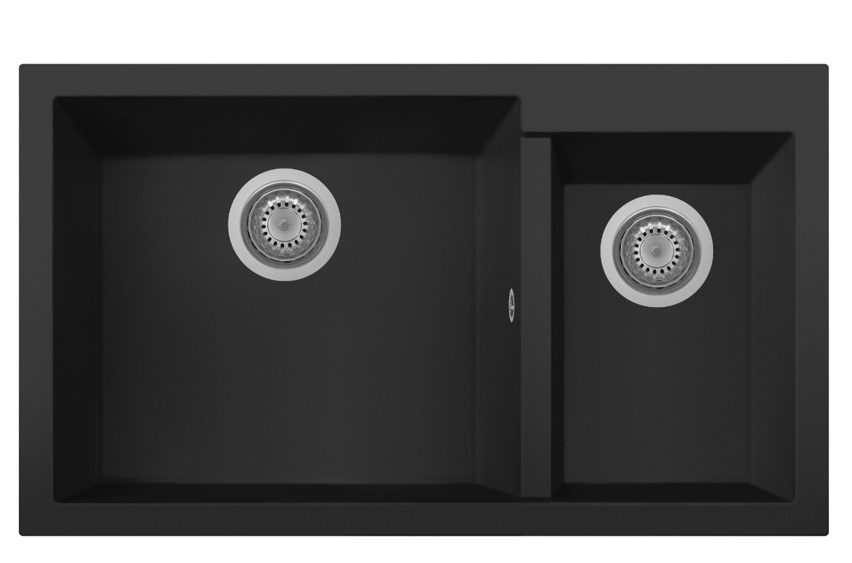Chiuvetă de bucătărie Plados One ON8620ST UG70 Black Matt