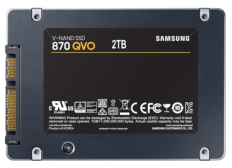 SSD накопитель Samsung 870 QVO 2Tb (MZ-77Q2T0BW)