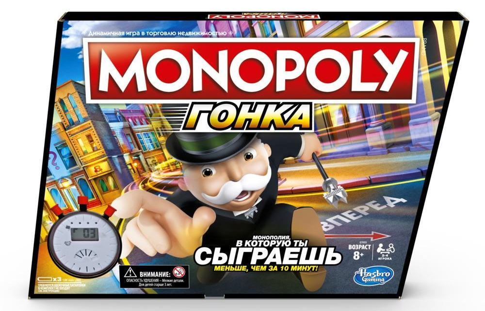Настольная игра Hasbro Monopoly Speed (E7033)