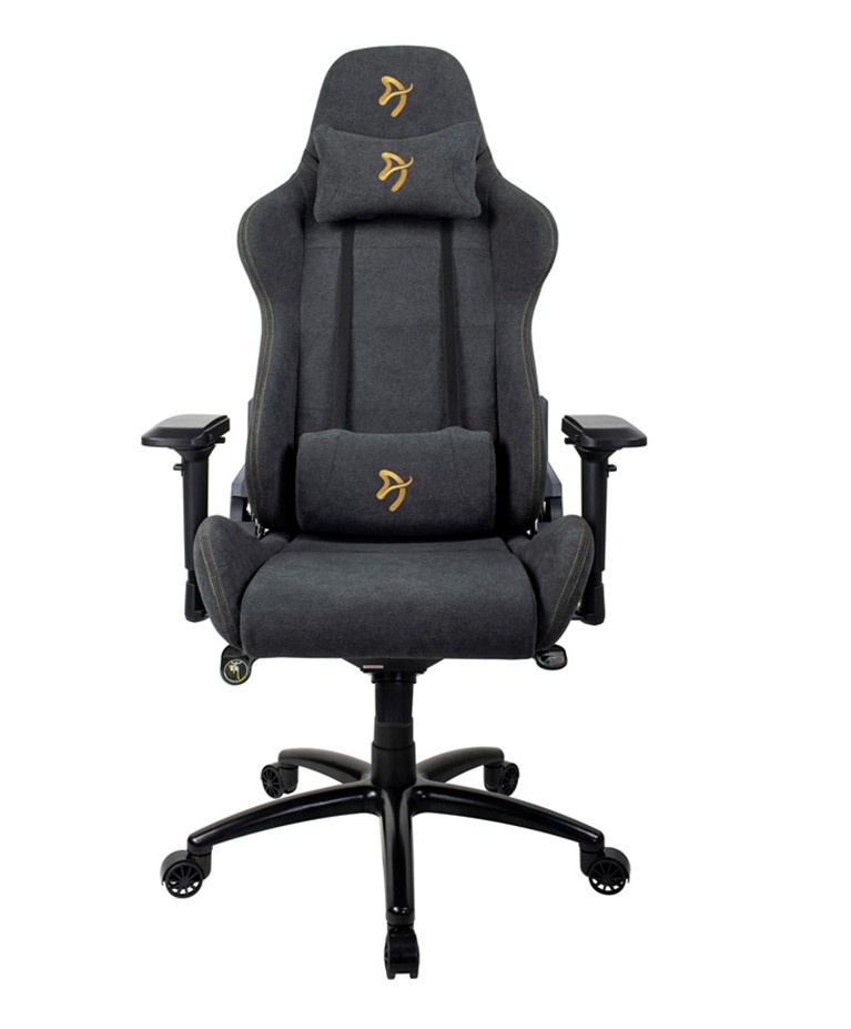 Scaun gaming Arozzi Verona Signature Soft Fabric Black/Gold