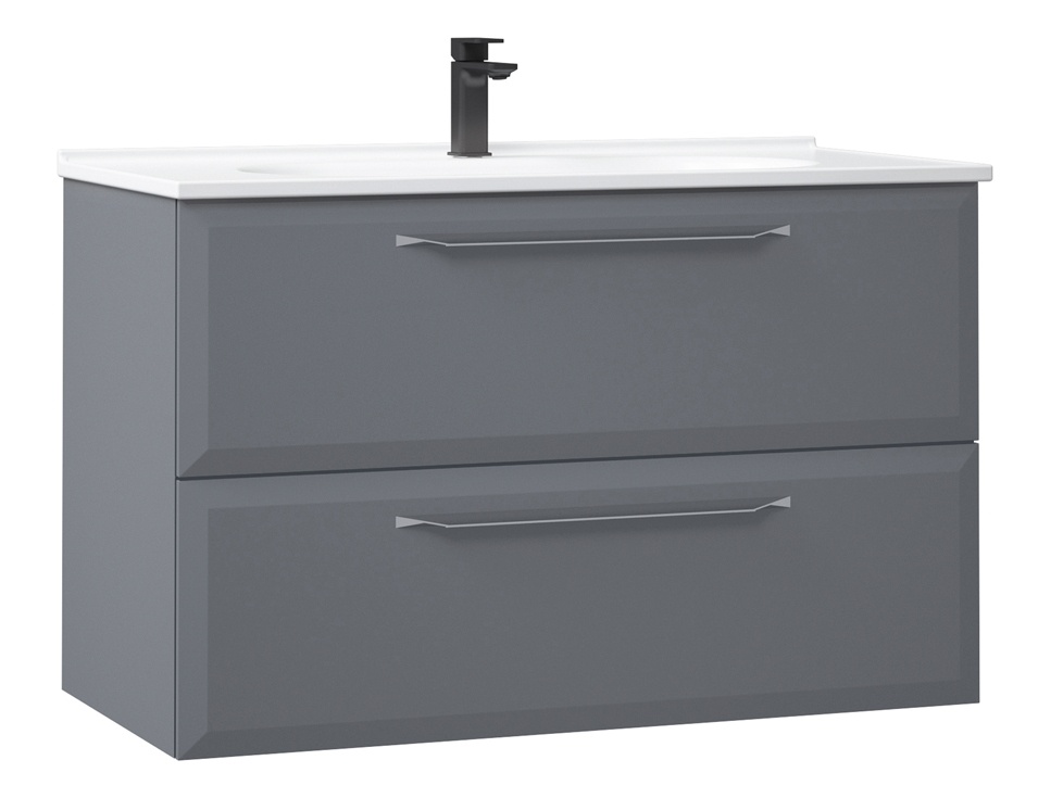 Шкаф с умывальником Orka Nuvola 100 Grey (09587)