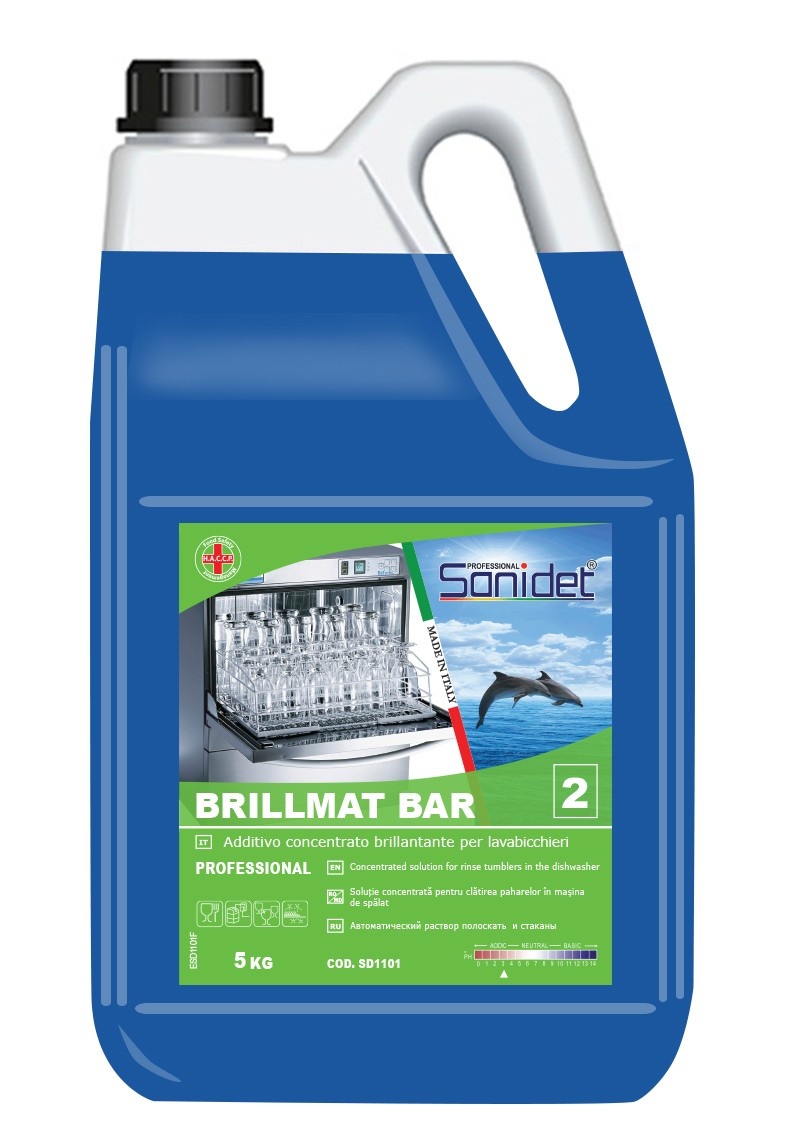 Detergent pentru mașine de spălat vase Sanidet Brillmat Bar 5kg (SD1101)