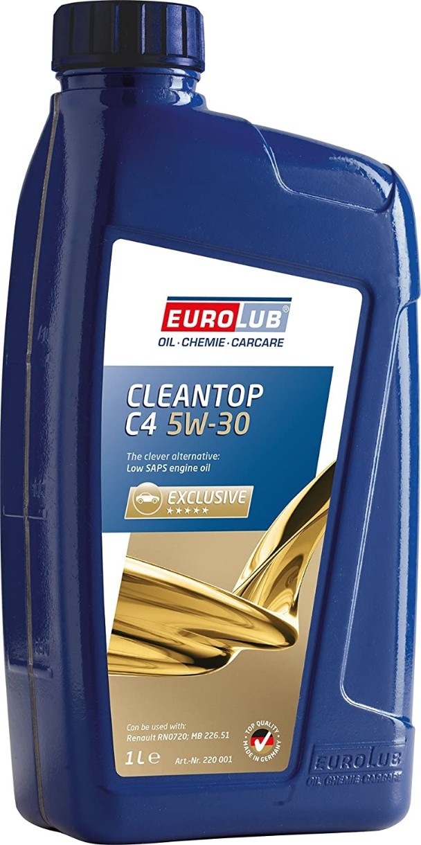 Моторное масло Eurolub Cleantop C4 SAE 5W-30 1L