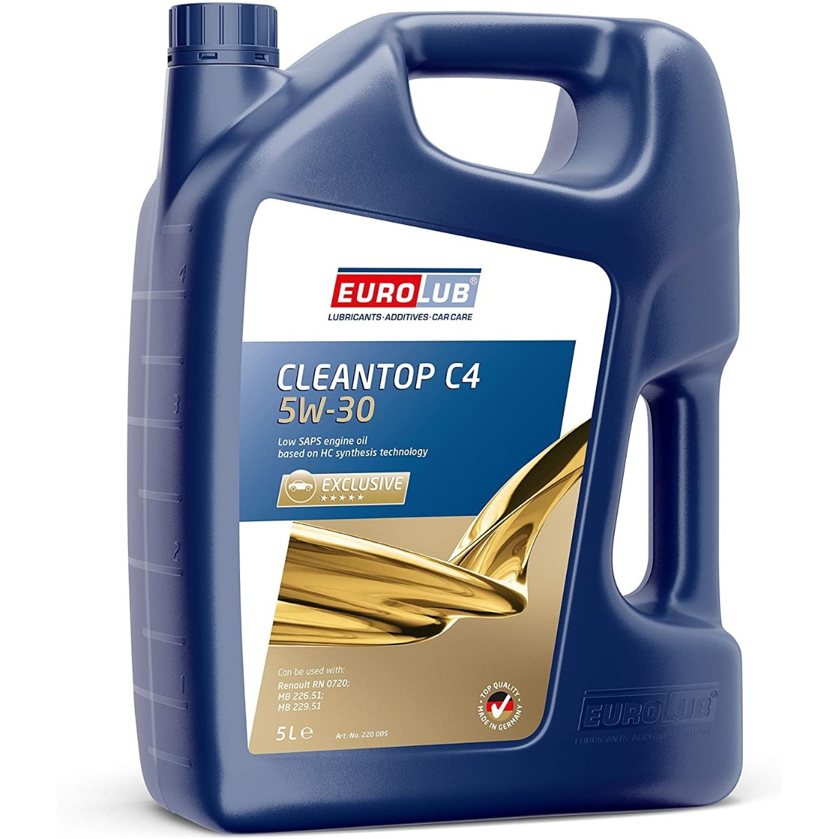 Моторное масло Eurolub Cleantop C4 SAE 5W-30 5L