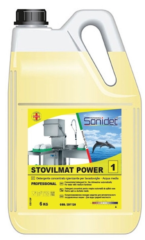 Detergent pentru mașine de spălat vase Sanidet Stovilmat Power 6kg (SD1120)