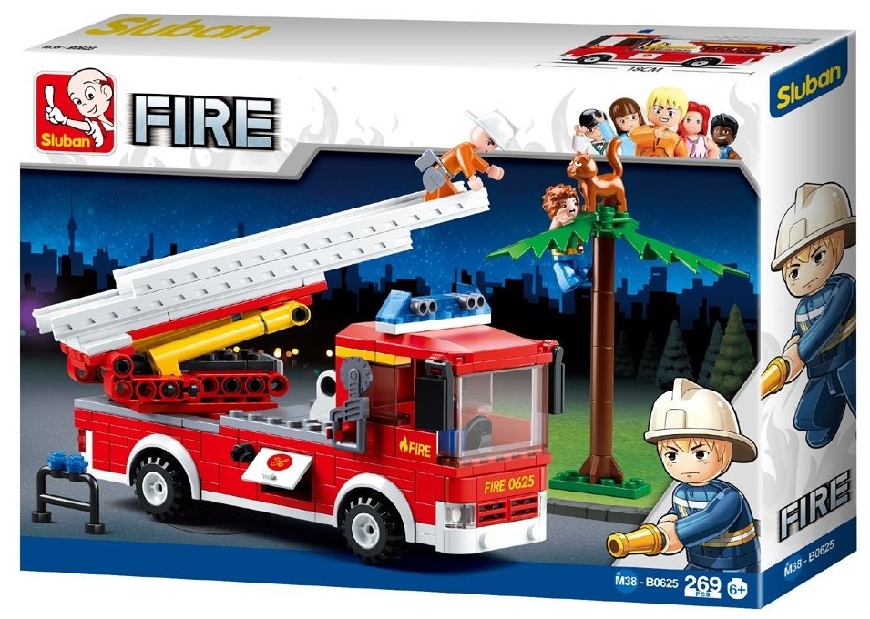 Set de construcție Sluban Fire Aerial Ladder (B0625)