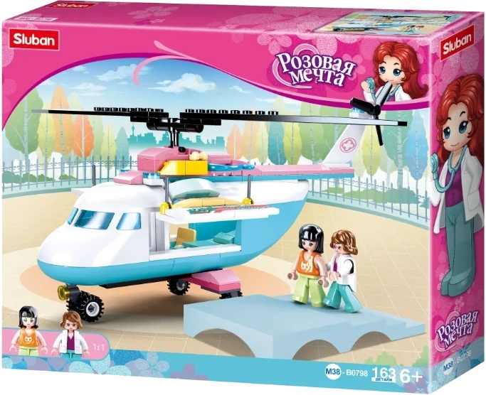 Set de construcție Sluban Girls Dream Helicopter (B0798)