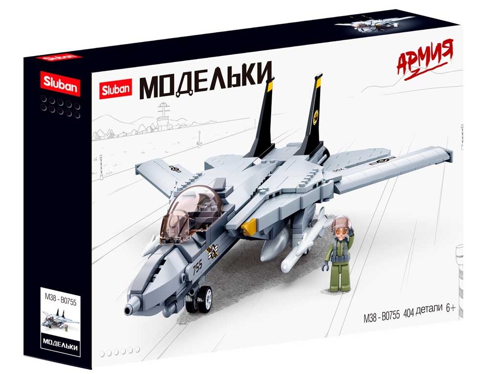 Конструктор Sluban Model bricks  F14 Fighter (B0755)