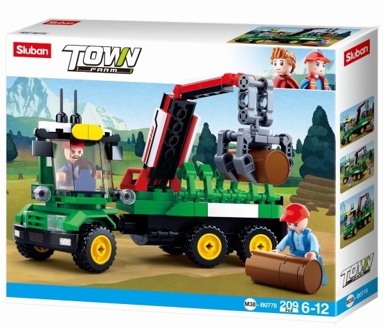 Set de construcție Sluban Town Log Trailer (B0778)
