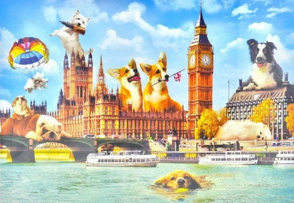 Пазл Trefl 1000 Funny Cities Dogs in London (10596)