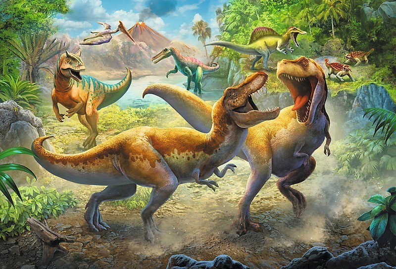 Пазл Trefl 160 Fighting Tyrannosaurs (15360)