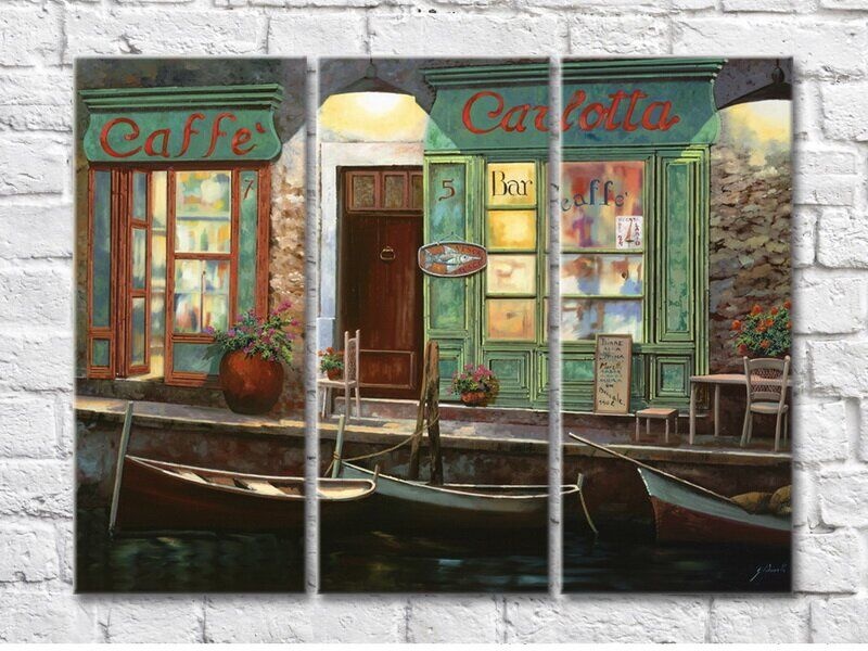 Pictură ArtPoster A Water Channel with Boats (3470969)