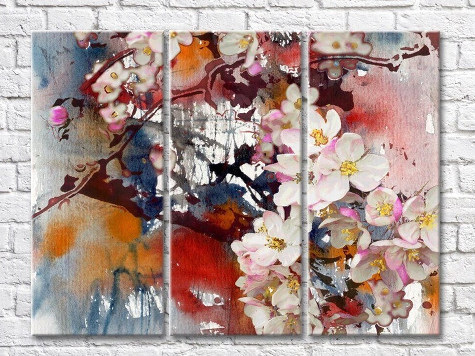 Картина ArtPoster Abstraction from flowers and sakura branches (500050)
