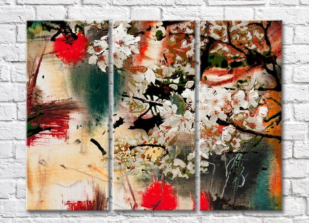 Картина ArtPoster Abstraction from the branches and flowers of sakura (500038)