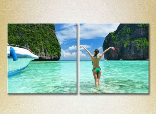 Pictură ArtPoster Girl on Saipan Island (2164431)