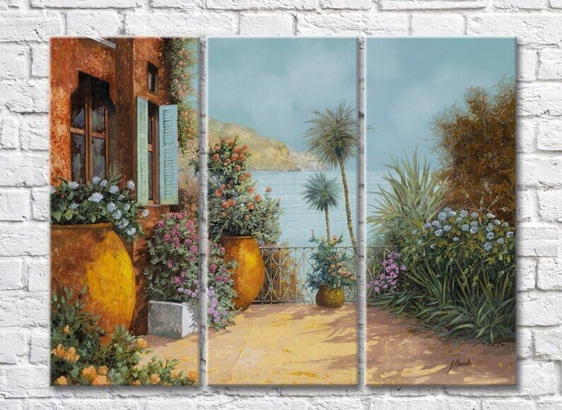 Pictură ArtPoster House near the Sea (3470907)