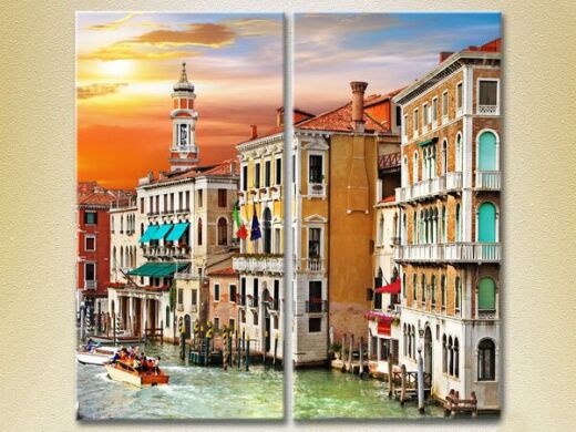 Pictură ArtPoster Italy/Venetian Canal (2502424)