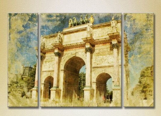 Картина Magic Color Triptych Arc de Triomphe Carousel (2658514)