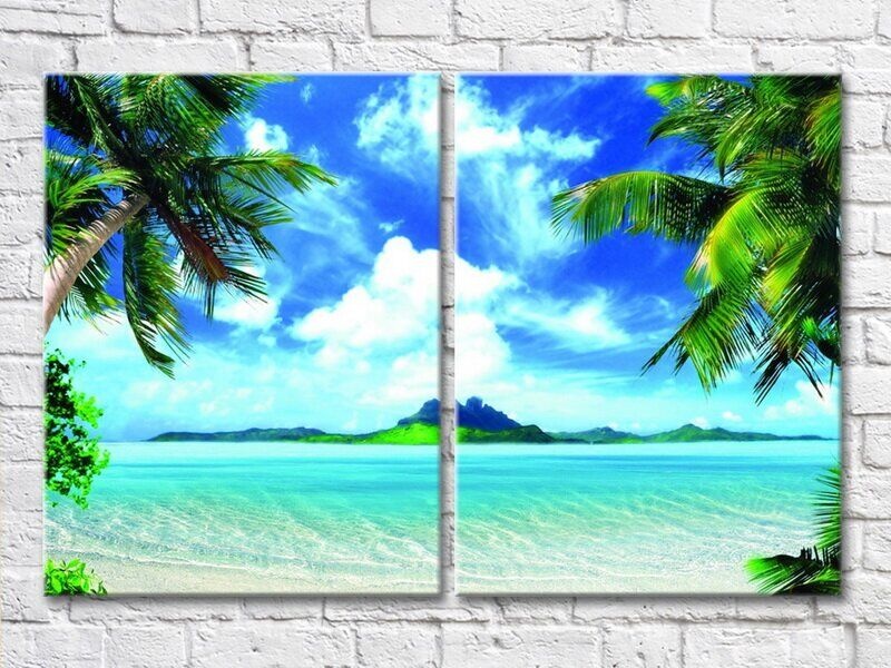 Картина ArtPoster Palm trees and azure sea (3453788)