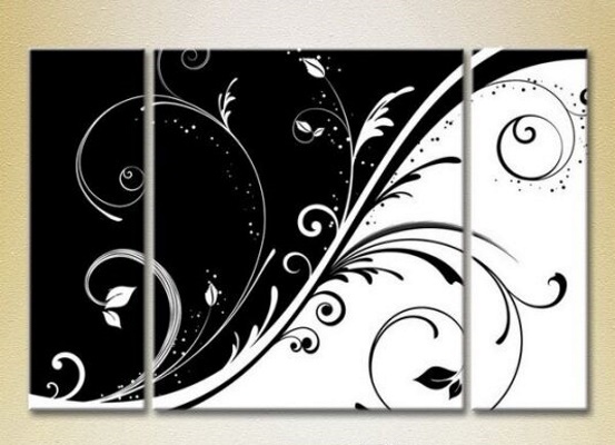 Картина Magic Color Triptych Black and White Patterns (2229573)