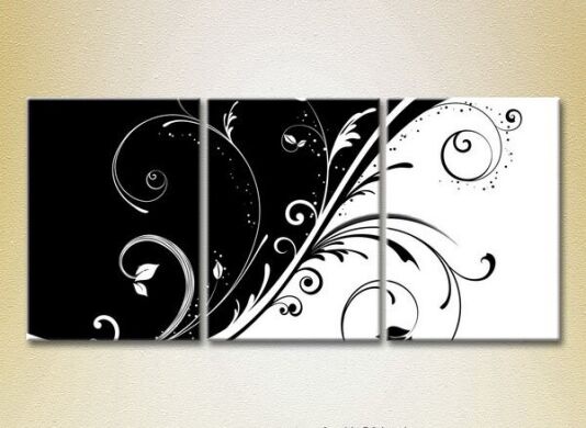 Картина Magic Color Triptych Black and White Patterns (2229578)