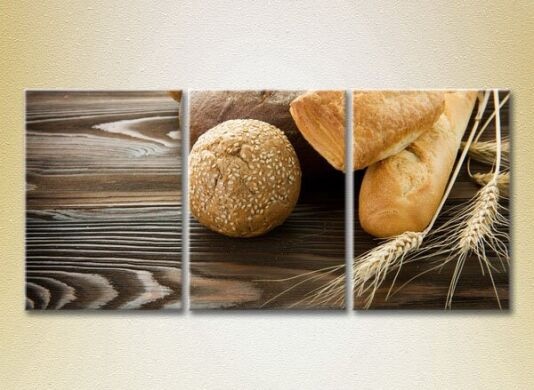 Картина Magic Color Triptych Bread and Buns (2698732)